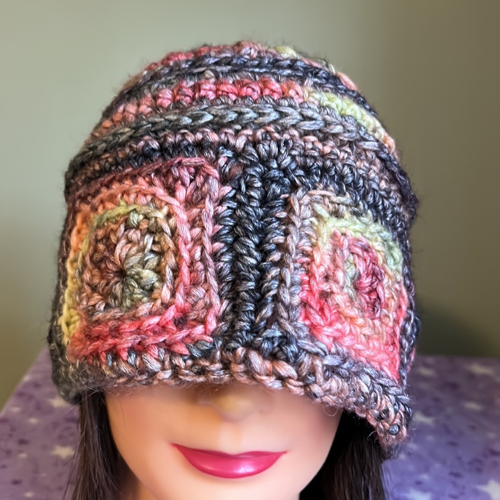 Crochet large bucket hat soft foam acrylic yarn new - Picture 3 of 8